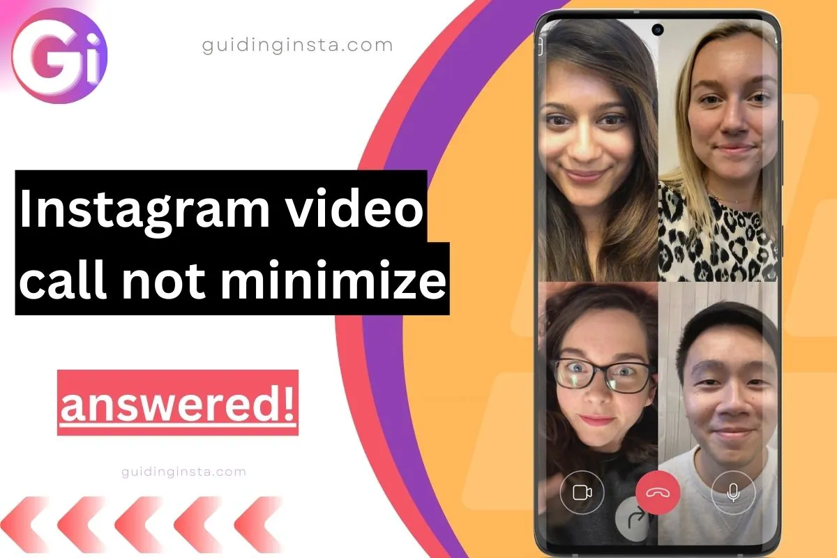 instagram video calls not minimizing screenshot with overlay texts