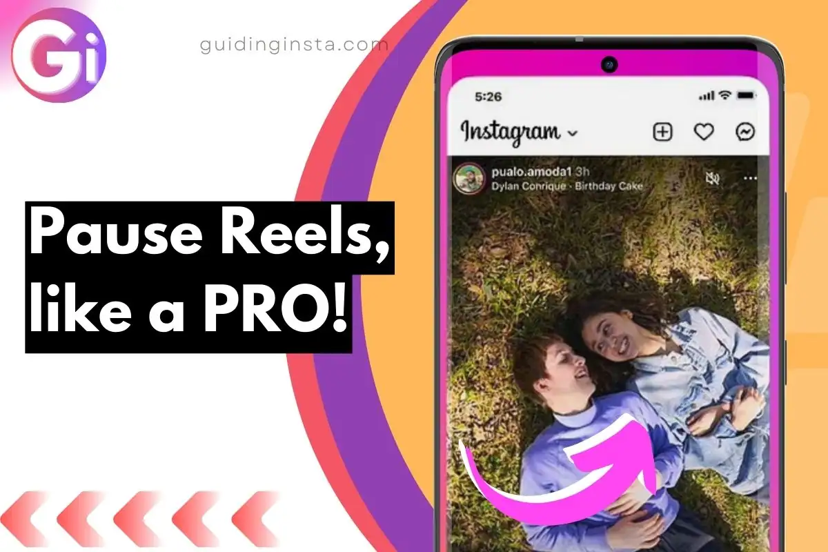 pausing reels on instagram with overlay text how to do it