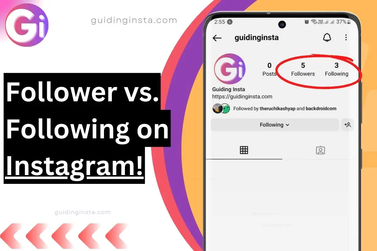 followers vs following on instagram difference highlighted