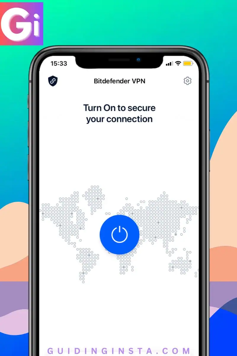 vpn connected while using the instagram app