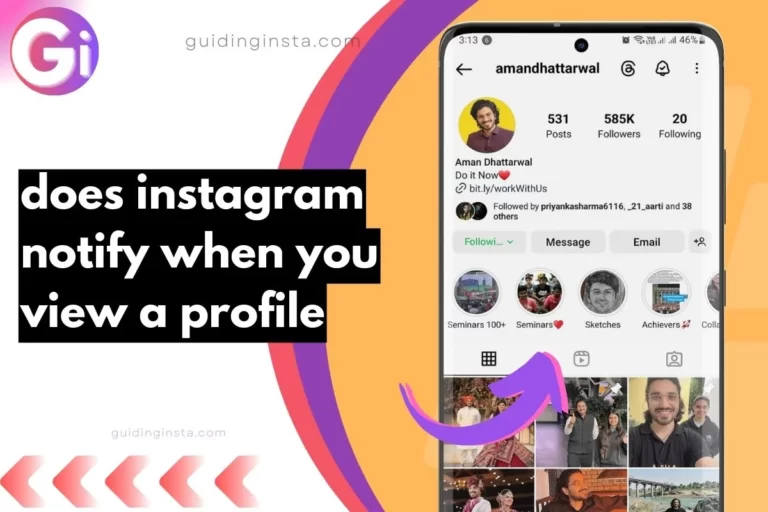 instagram profile with overlay text does instagram notify when you view a profile