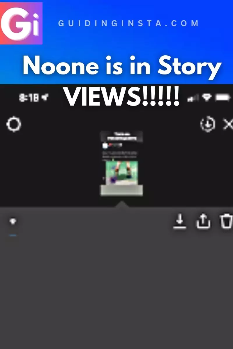 noone is in story views overlay text with screenshot
