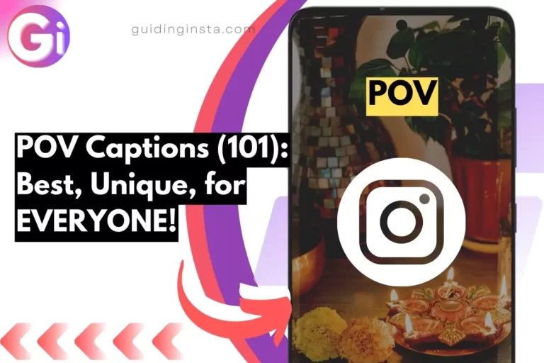 screenshot of POV captions for, with overlay text unique 101