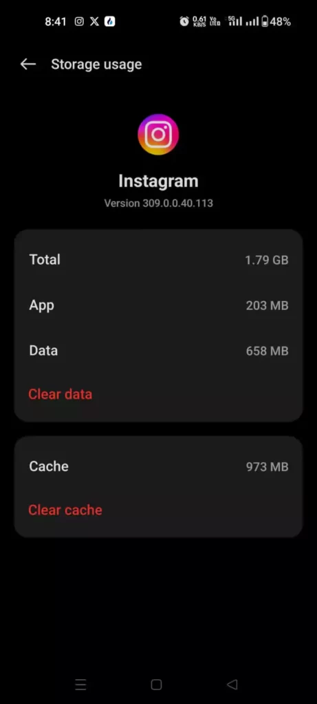 oneplus yuvraj instagram data usage screenshot