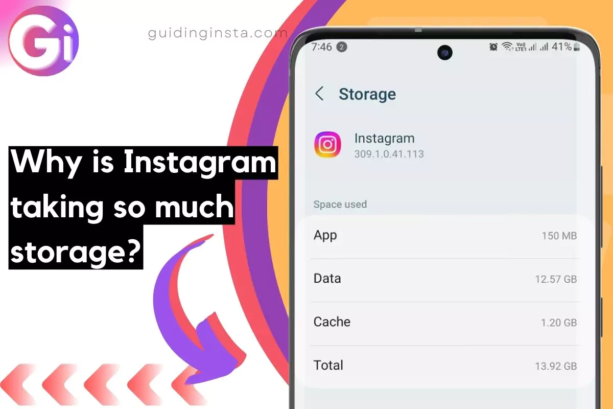 screenshot of instagram data usage with overlay text why taking so much