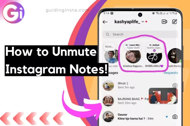 screenshot of unmuted notes on instagram with overlay text