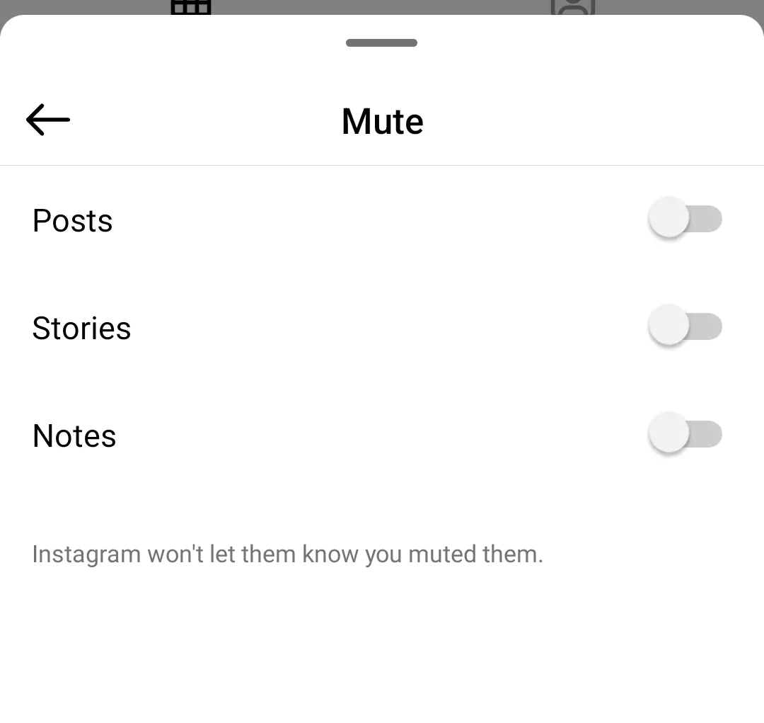 unmuted notes on instagram screenshot