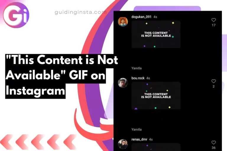 screenshot of This Content is Not Available GIF on Instagram with overlay text